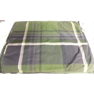 Set 2 Woolrich Standard Size Green  Plaid Cotton  Flannel  Pillow Shams